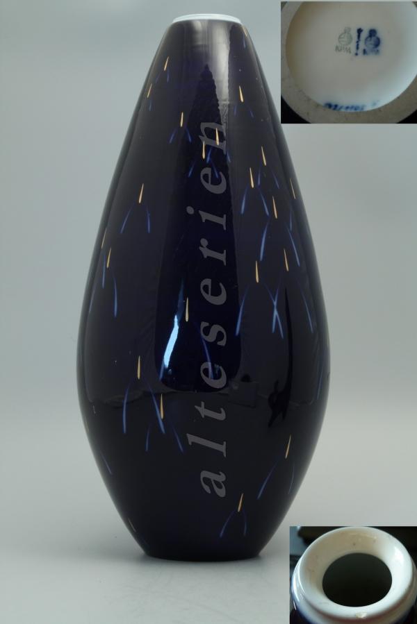 große Vase bzw. Bodenvase Kobaltblau