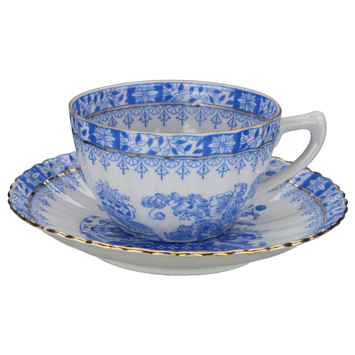 Teetasse mit Untere doppelter Goldrand