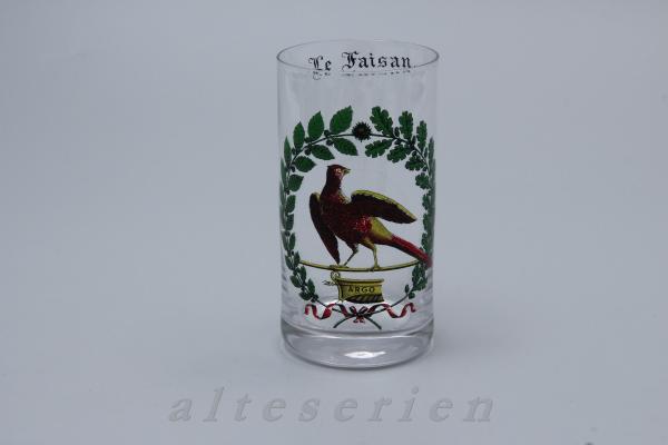Wasserglas H 12 cm D 6,2 cm Argo Le Faisan