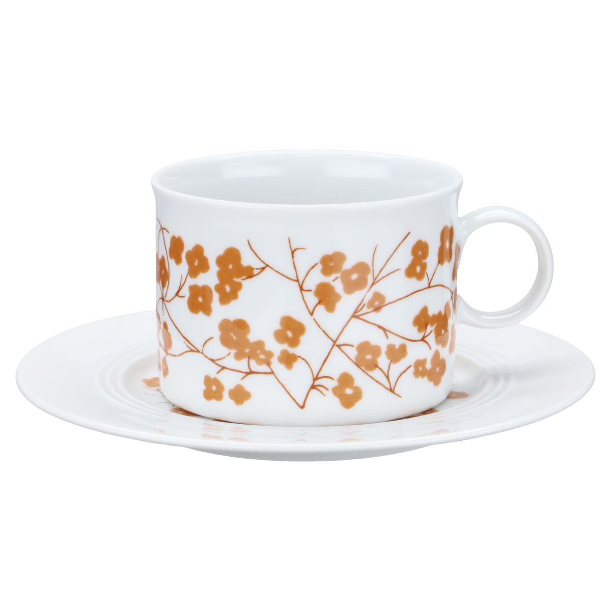 Kaffeetasse mit Untere Untertasse m. Dekor