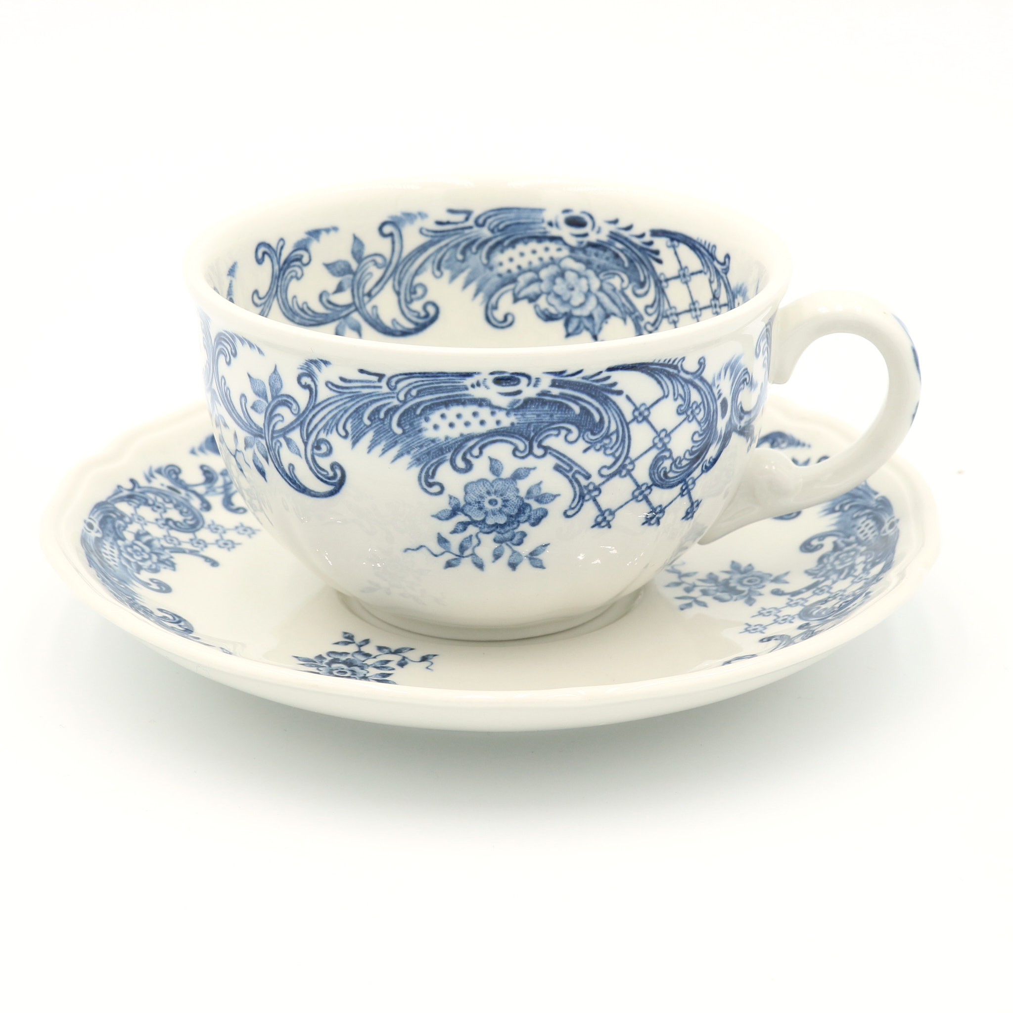 Teetasse mit Untere - Blume oben