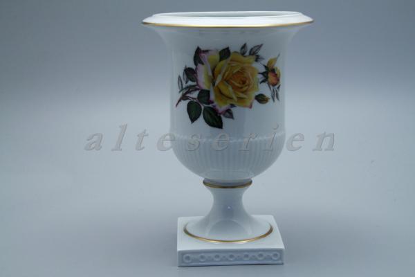 Amphore H 21,5 cm Dekor Gelbe Rose