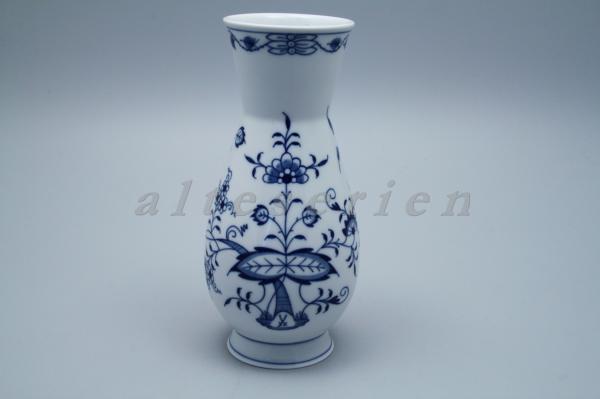 Vase Meissen Zwiebelmuster H 20 cm Öffnung 7,5 cm 