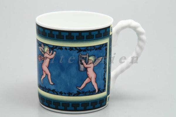 Kaffeebecher (blau / türkis) D 7,5 cm H 8,7 cm