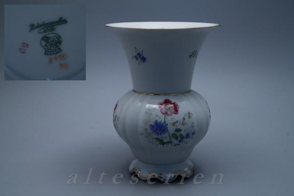 Vase alt H 21,3 cm Dekor Frühlingsblume 8049