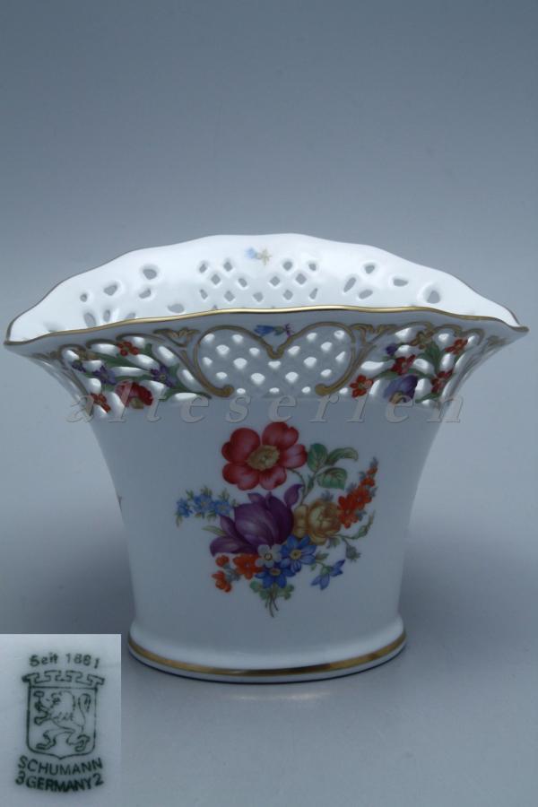 Vase Durchbruchvase oval H 15 cm