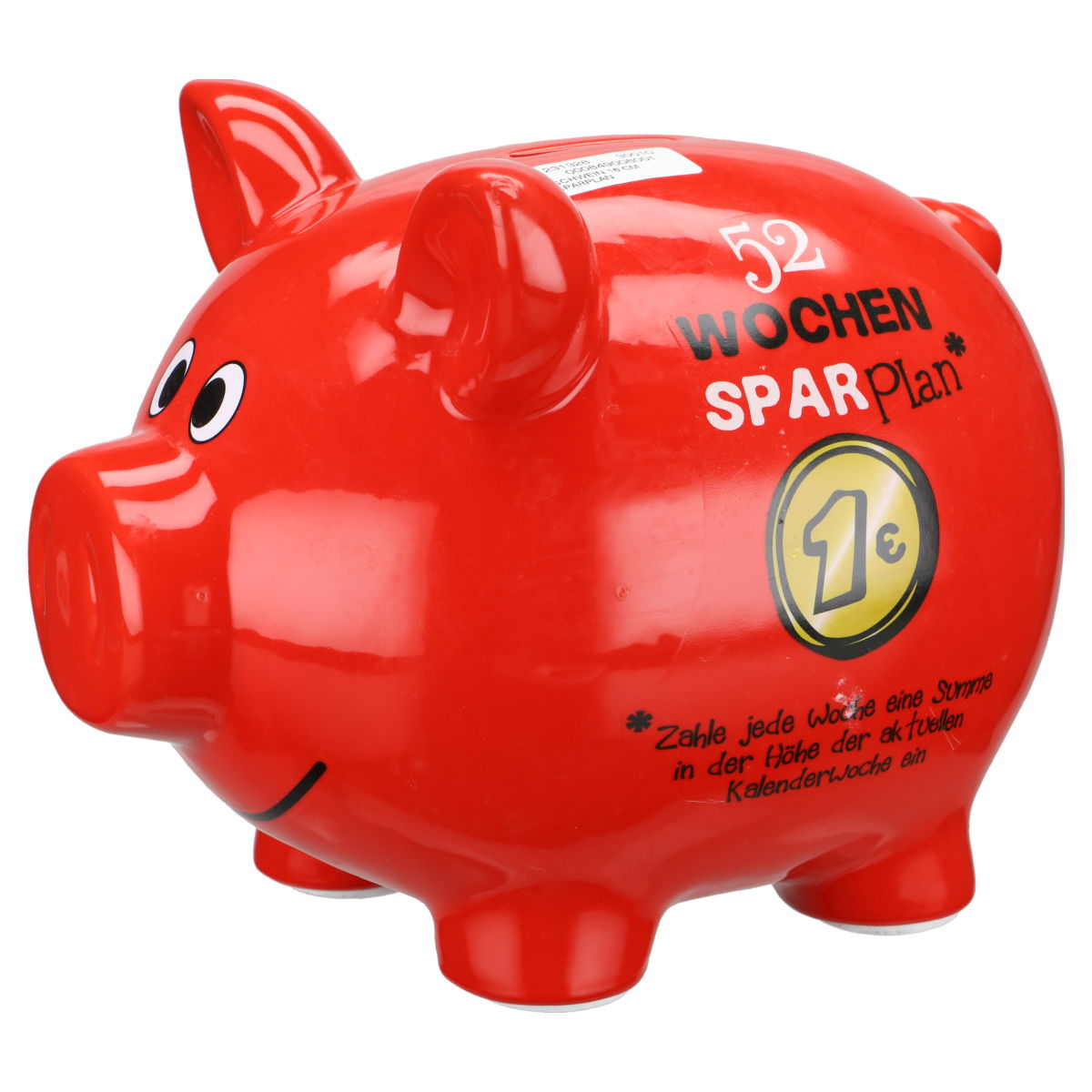 Sparschwein rot Sparplan