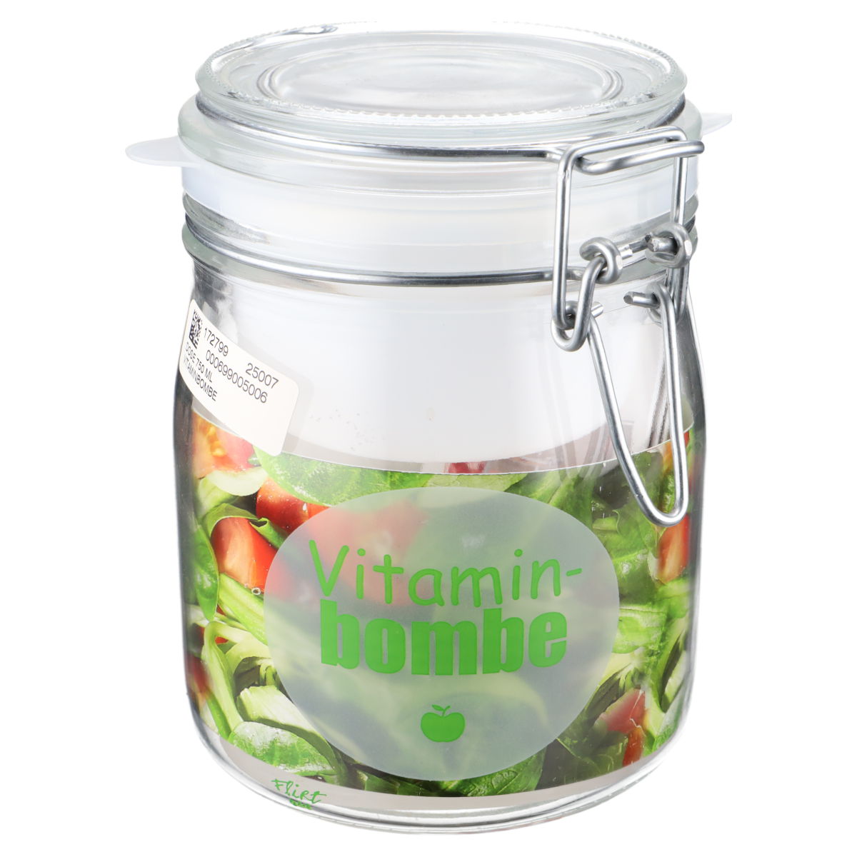 Vorratsglas Einmachglas Vitaminbombe mit Bügelverschluss