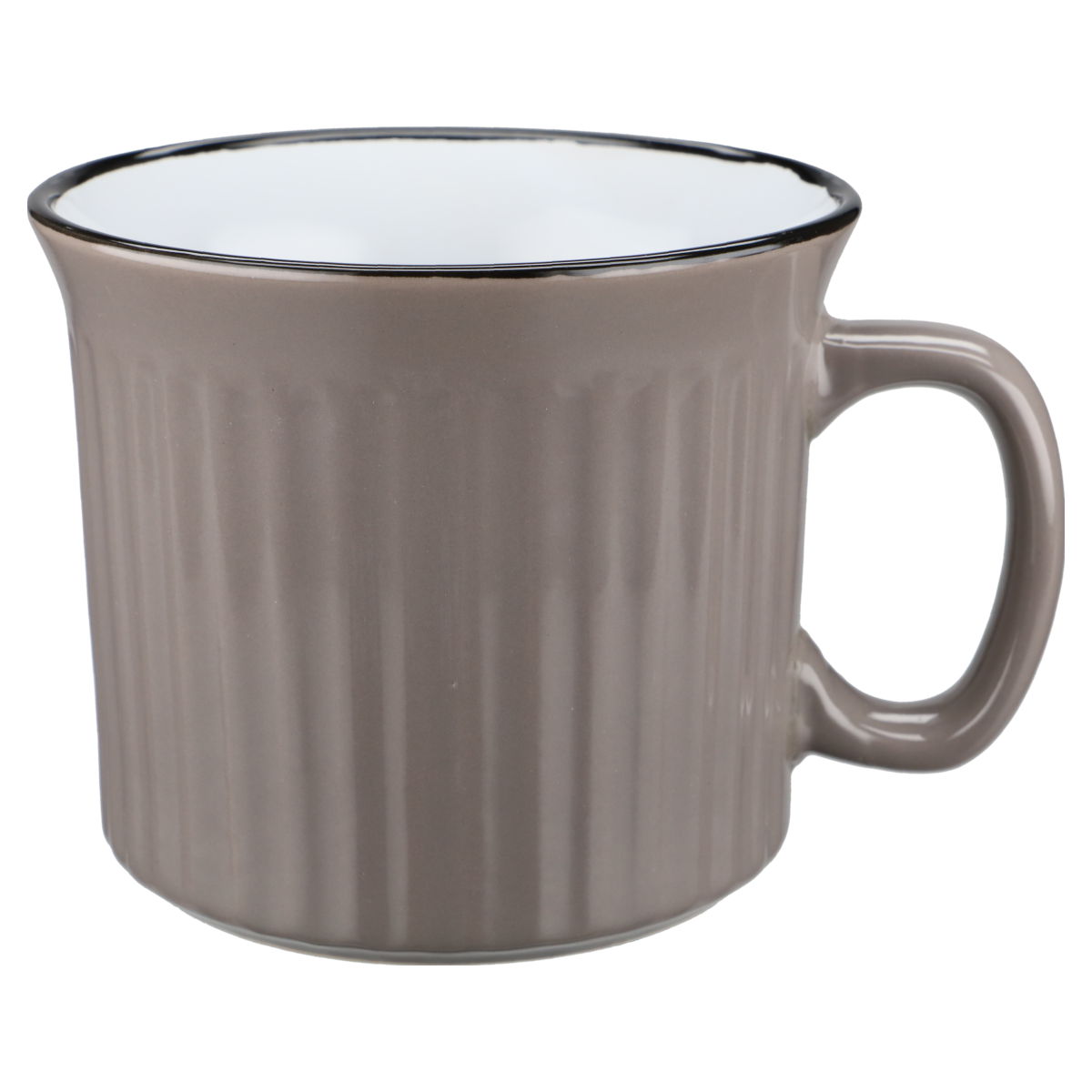 Kaffeebecher maxi Milchkaffeebecher grau