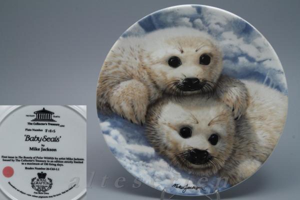 Wandteller D 21,5 cm Baby Seals
