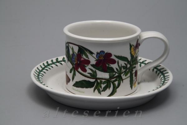 Tee- Kaffeetasse m. U. Motiv Wildes Stiefmütterchen