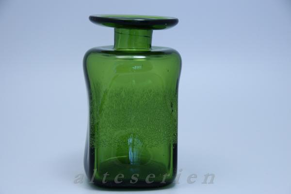 Vase schwer dunkelgrün H 19,5 cm