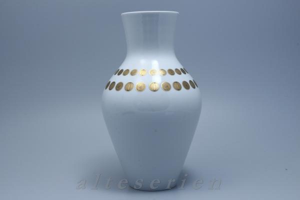 Vase groß H 29,5 cm Goldpunkte Dekor 02680