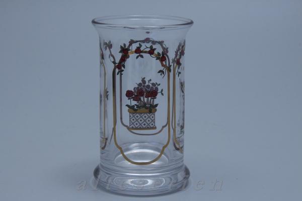 Wasserglas D 7 cm H 12 cm (Dekor: 1)