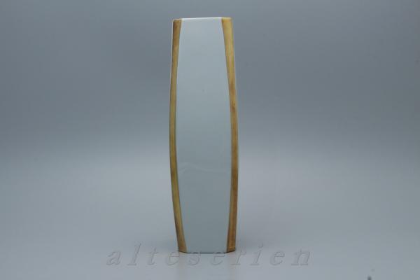 Vase schlank, edle Ausführung mit feinem Goldblatt H 31 cm