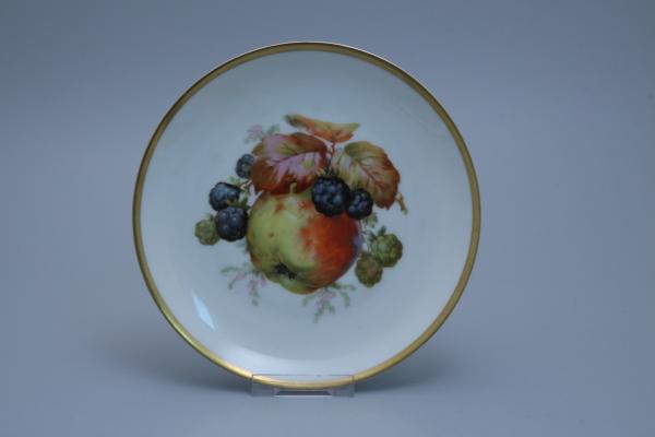Obstteller Dekor Apfel mit Brombeeren