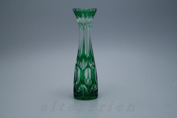 Vase schmal klein Flaschenform Smaragdgrün