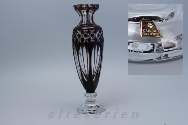 Vase schwer D 6,5 cm H 29,5 cm Rubin