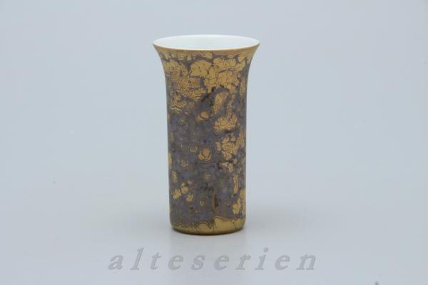 Vase klein D 5,5 cm H 10 cm Marmorlook Flieder Handgemalt