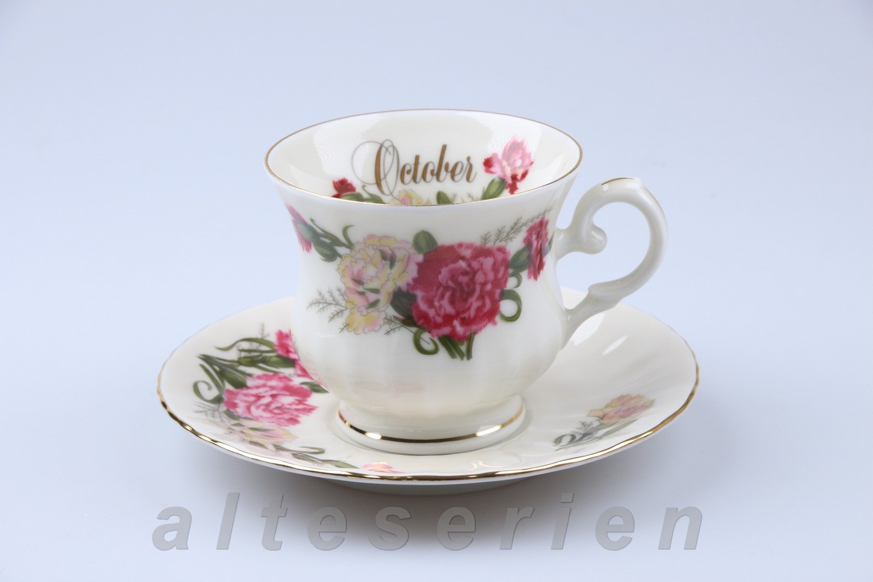 Kaffeetasse mit Untertasse  October Clove Pink