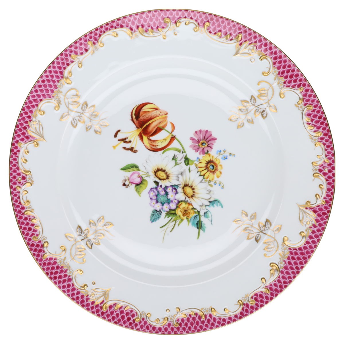 Wandteller Modell 4161 SP Reliefdekor signed by Györgyne