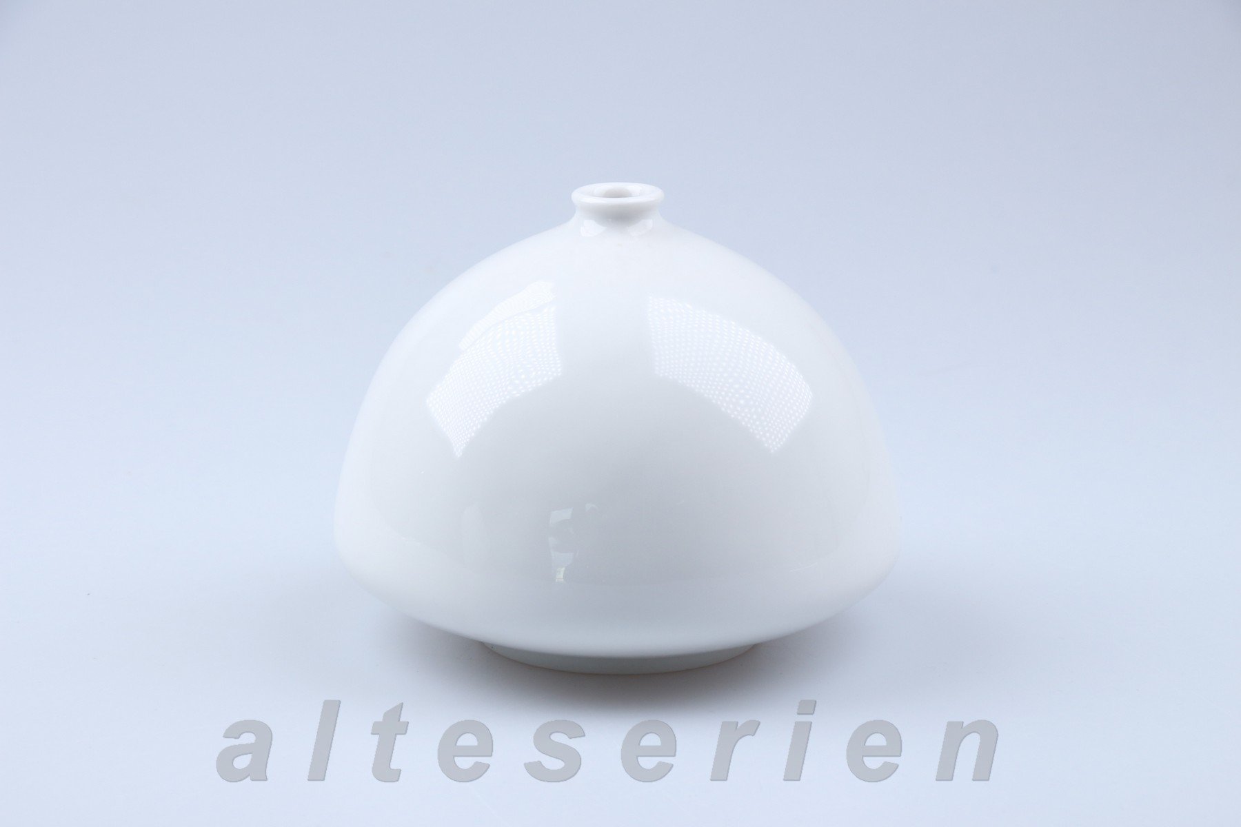 Vase Halbkugelform weiß II. Wahl