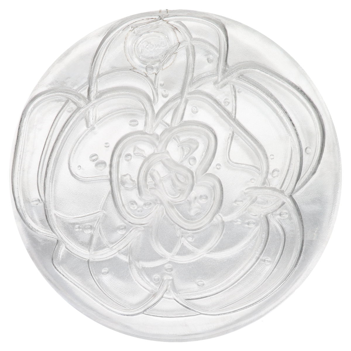 Jahresteller in Glas Otto Piene 1974 Gold glasklar mit Zertifikat OVP