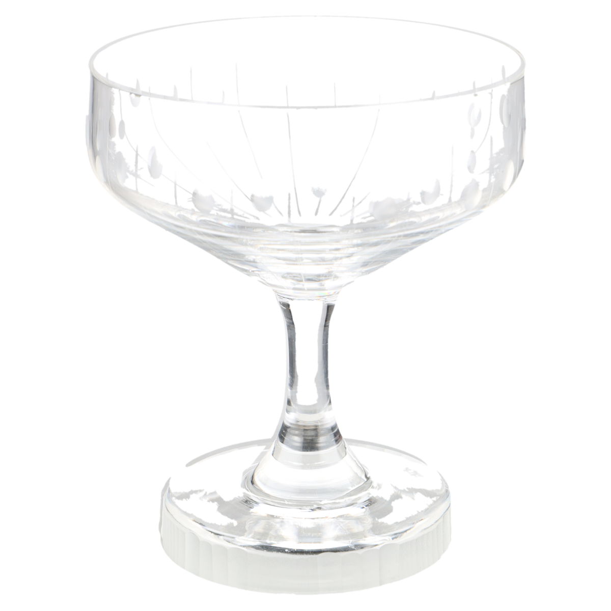 Likörschale mit Relief und Tropfenmuster