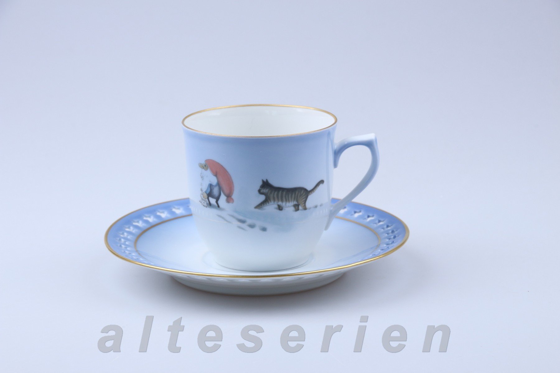 Kaffeetasse mit Untere Katze mit Wichtel