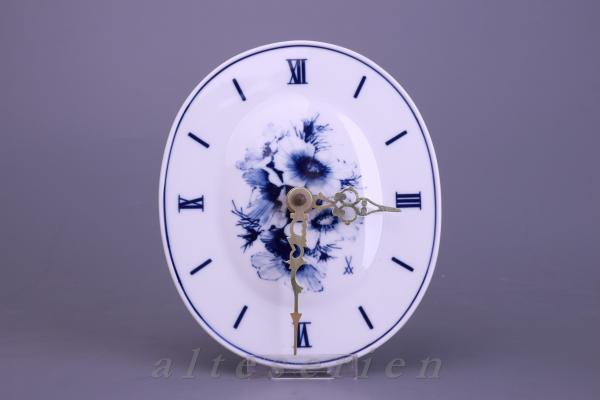 Blaue Blume - Wanduhr / Uhr - I. Wahl
