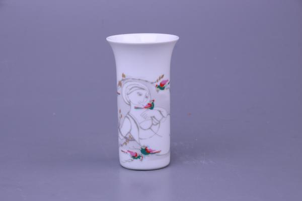 Vase klein Motiv Vogelstrauch Zauberflöte