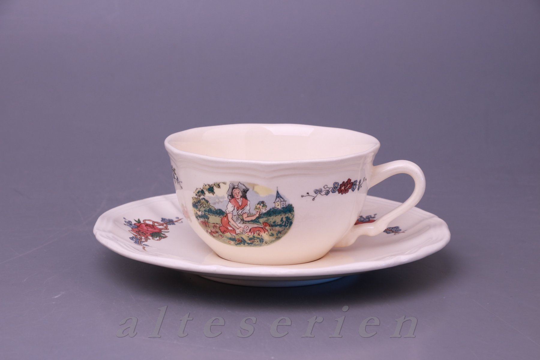 Teetasse mit Untere - Blumenwiese