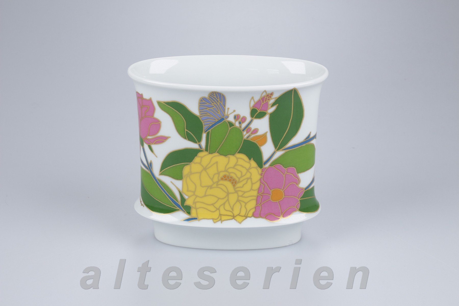 Vase W. Bauer Blumenmotiv