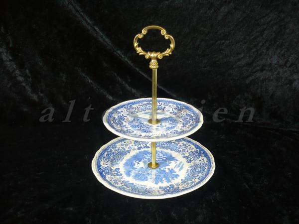 Etagere, 2- stufig, H 25 cm