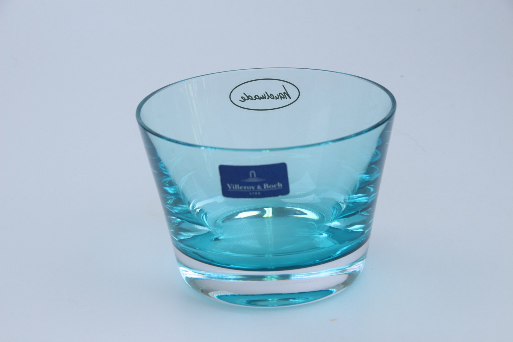 Glas konisch Blau Bleu